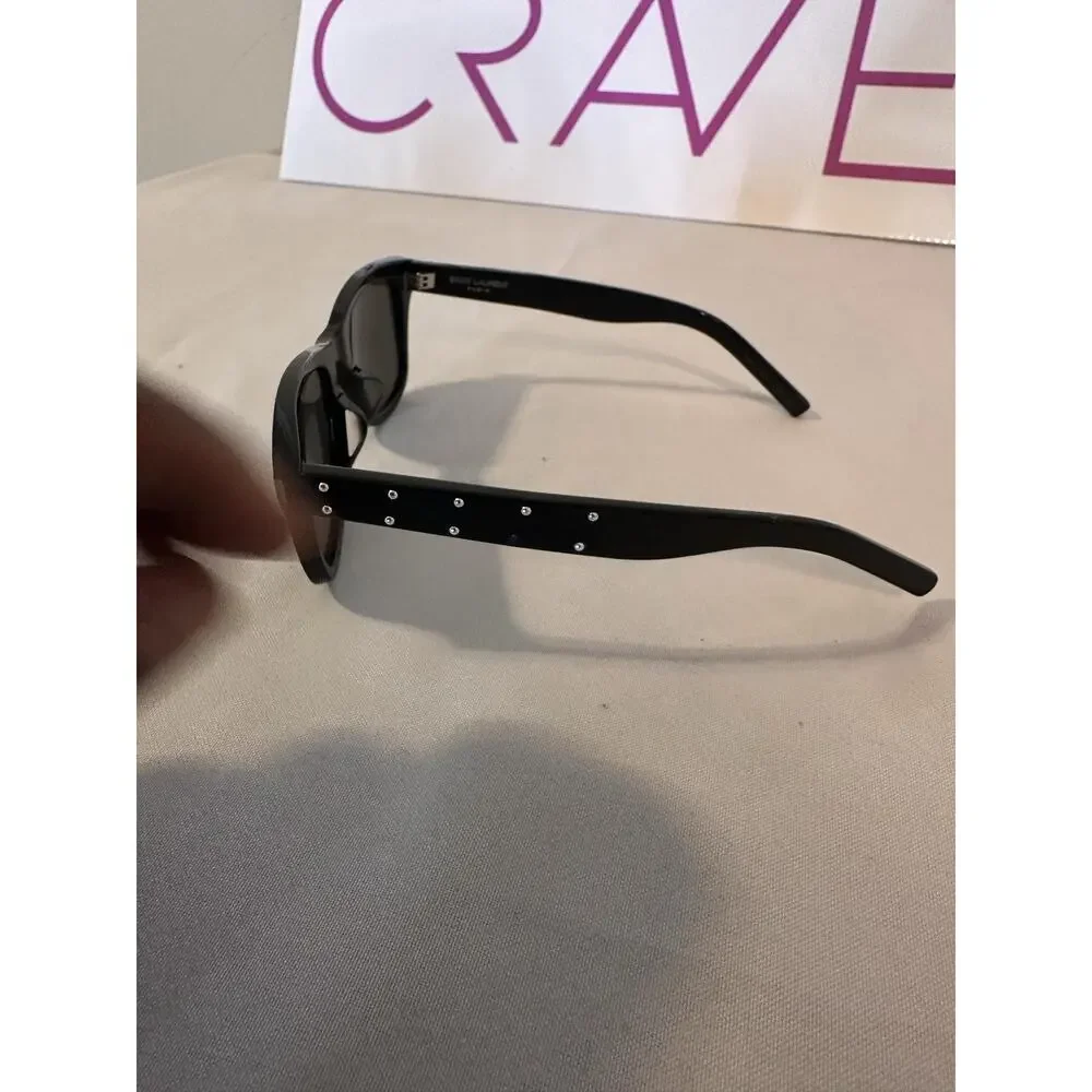 Saint Laurent Sunglasses Womens Black Studded SL51/F
